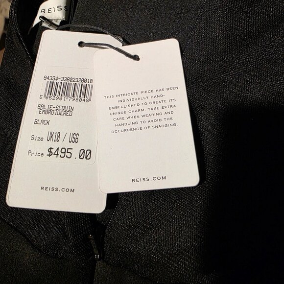 REISS Salie Sequin Embroidered jumpsuit UK 10/US 6 - Picture 5 of 12